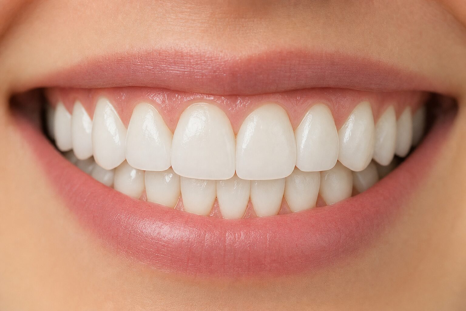 After Invisalign — evenly aligned smile