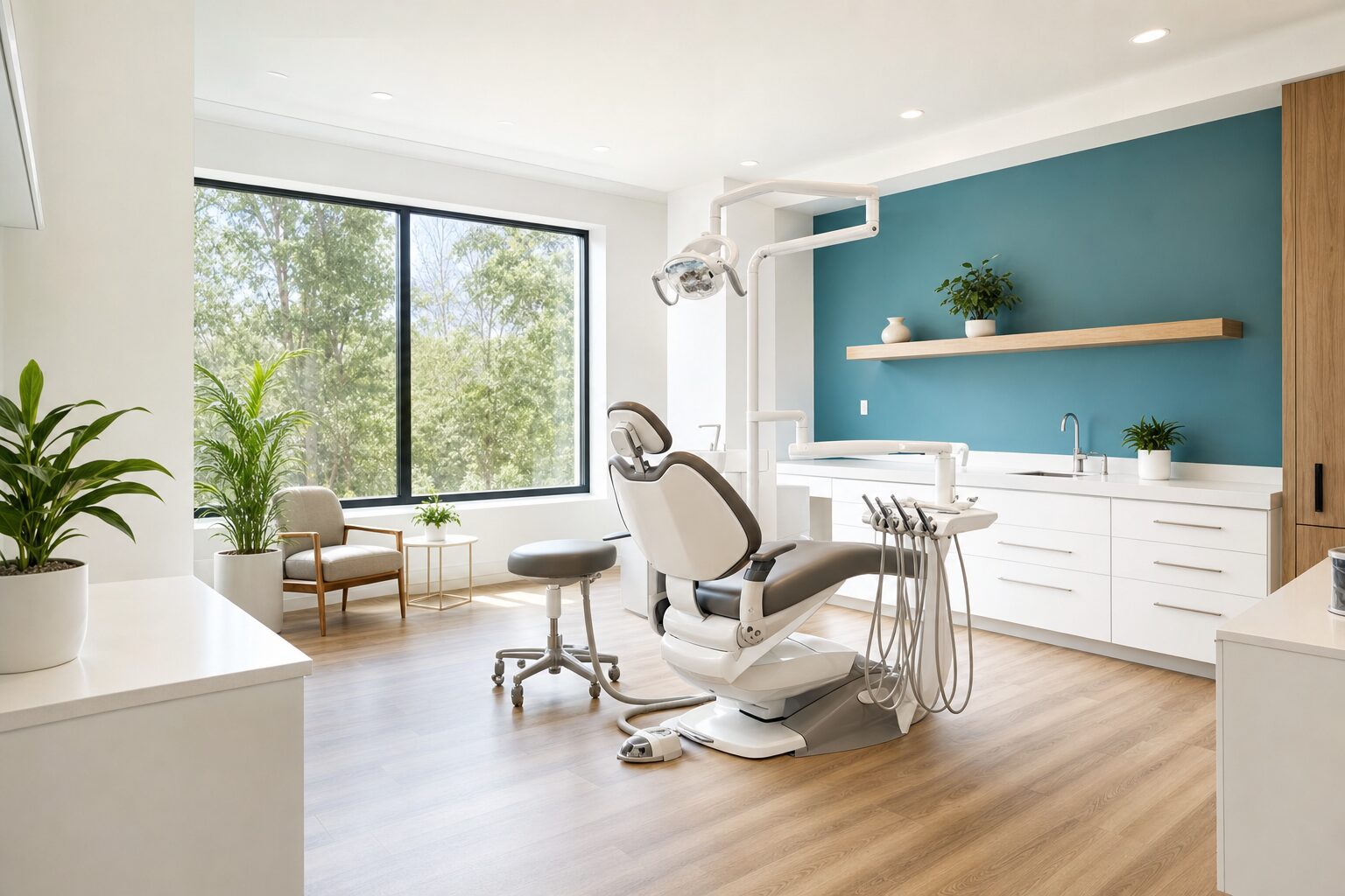 The modern, light-filled The Dental Spot office in Mooresville